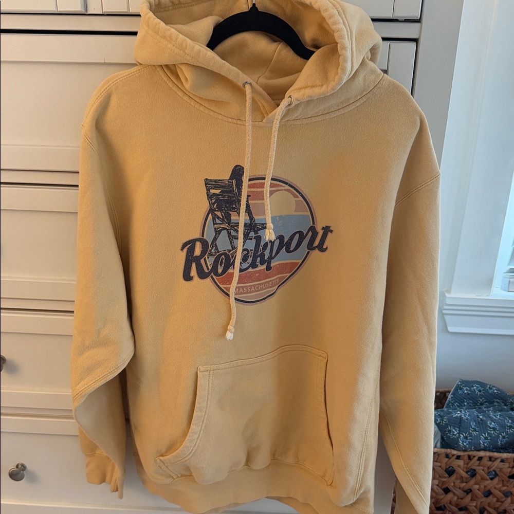 Rockport Beige Hoodie with Graphic